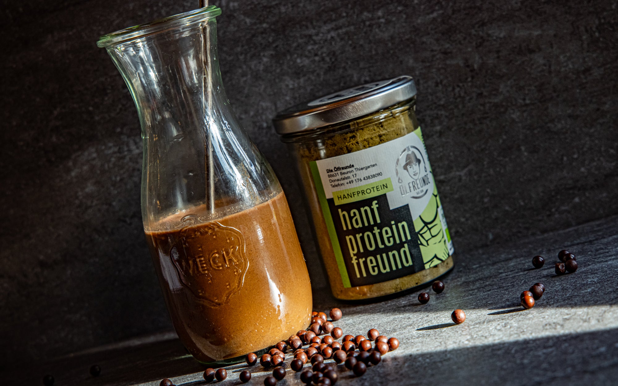 Eiweißshake mit Hanfprotein