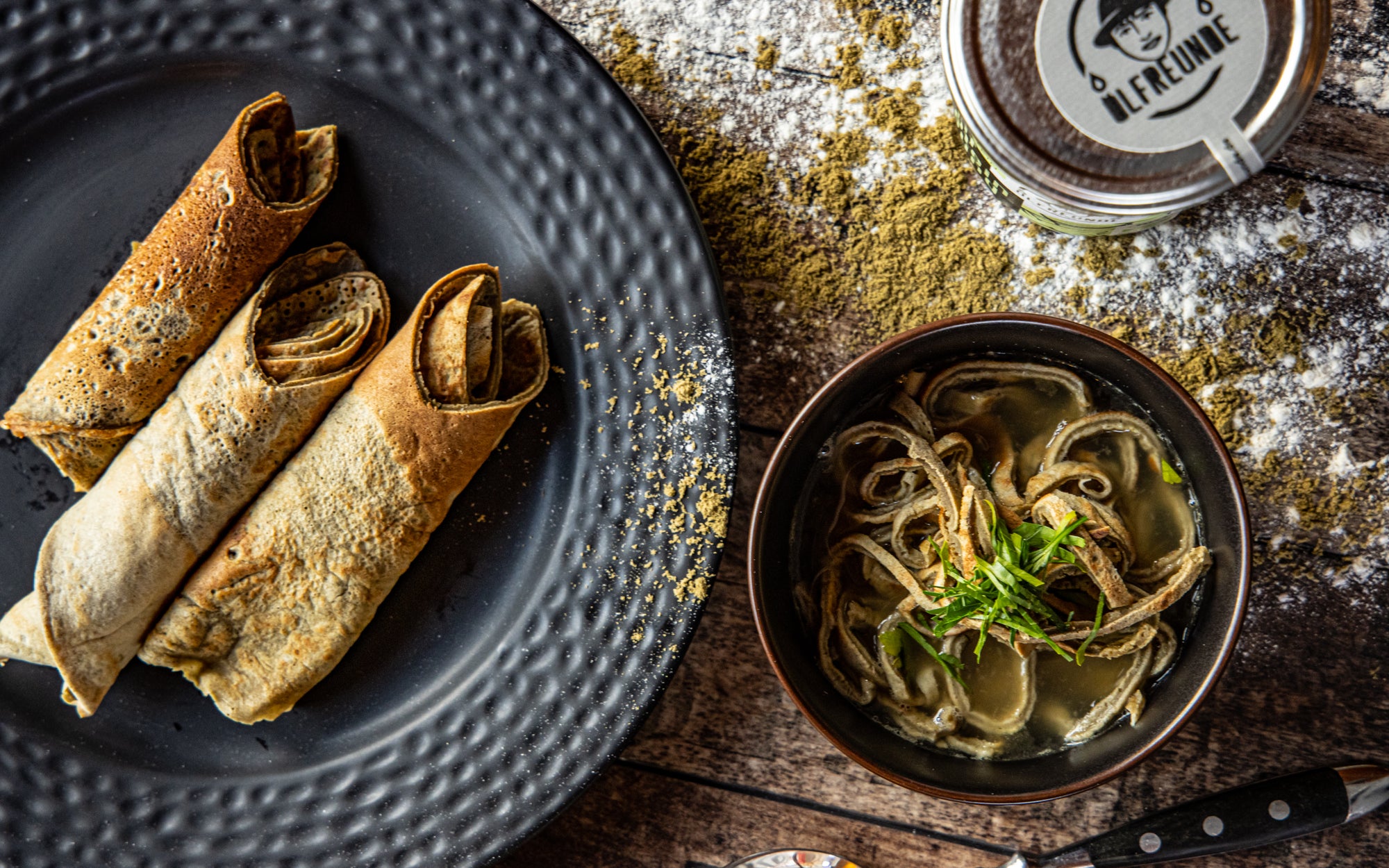 Pfannkuchen mit Hanfmehlfreund