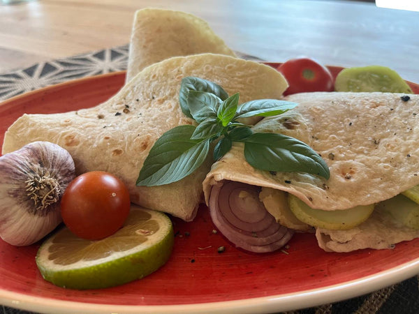 Halloumi-Wraps mit BBQ-Freund