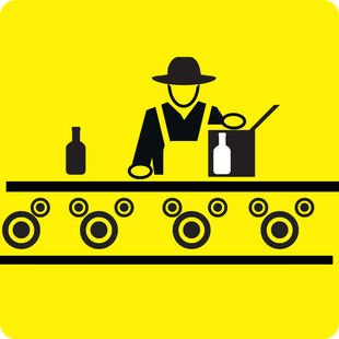 Gelbes Icon das Praxiserfahrung symbolisiert.