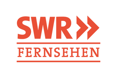 Das Logo von SWR Fernsehen in roter Farbe.