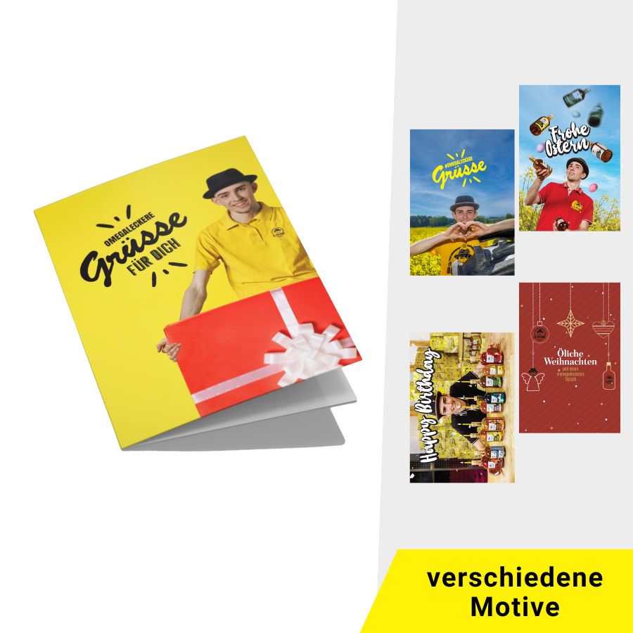 persönliche Grußkarte verschiedene Motive